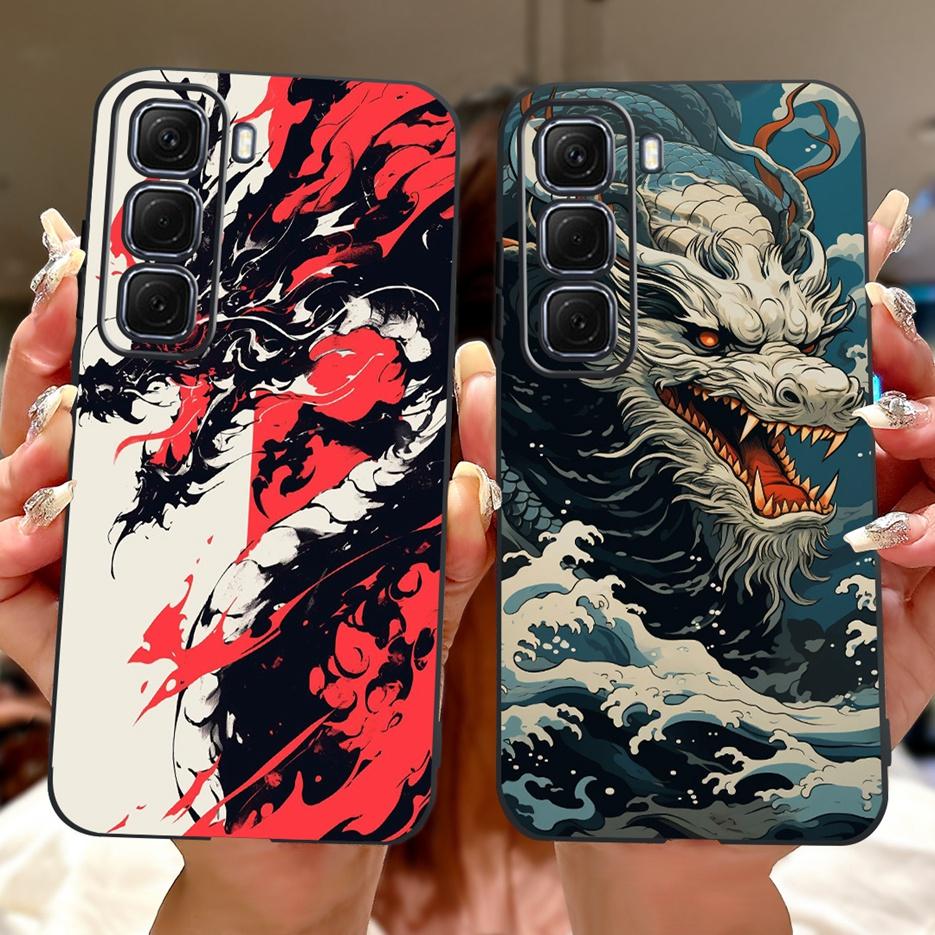 Hülle für Infinix Hot 50 Pro Plus X6880, niedliches Koi-Motiv, weiche TPU-Handyhülle für Infinix Hot 50, Hot50 Pro 4G X6881 und X6882