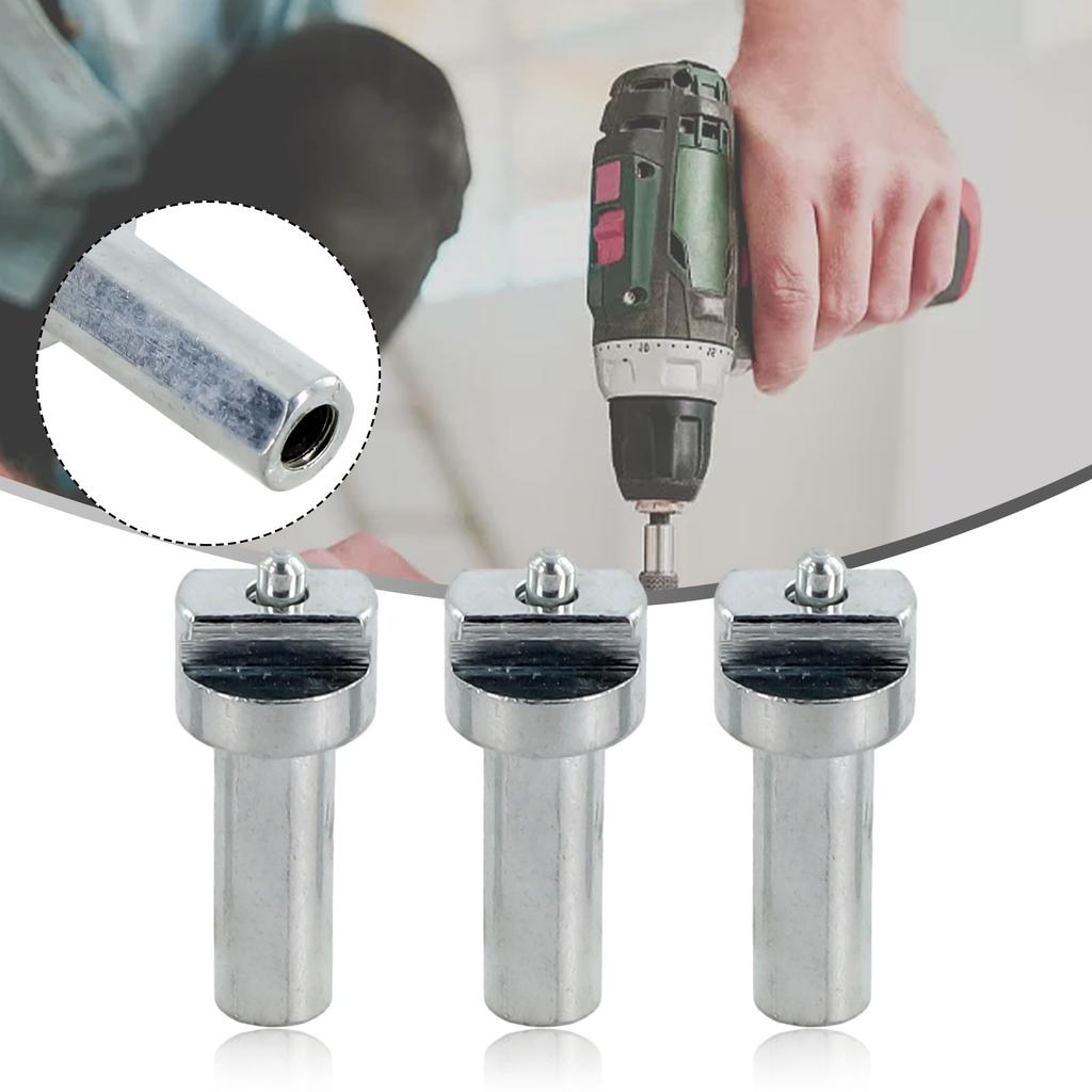 Electric Drill Adapter for Sewer Spring Pipe Cleaning Tool Galvanized Carbon Steel Connector for Dredge and Pipe Maintenance