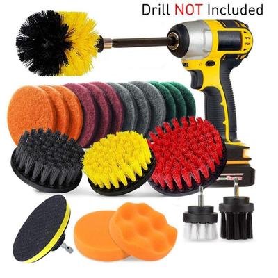 Scouring Pads Power Cleaning Scrub Drill Brush Set Attachment Drill Brush Head Cleaning Combo Set