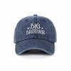 Casquettes en Coton Lavé Mode Grand Frère Grande Sœur Réglables Vintage Casquettes de Baseball Fratrie Respirantes Casquette Papa Cadeaux