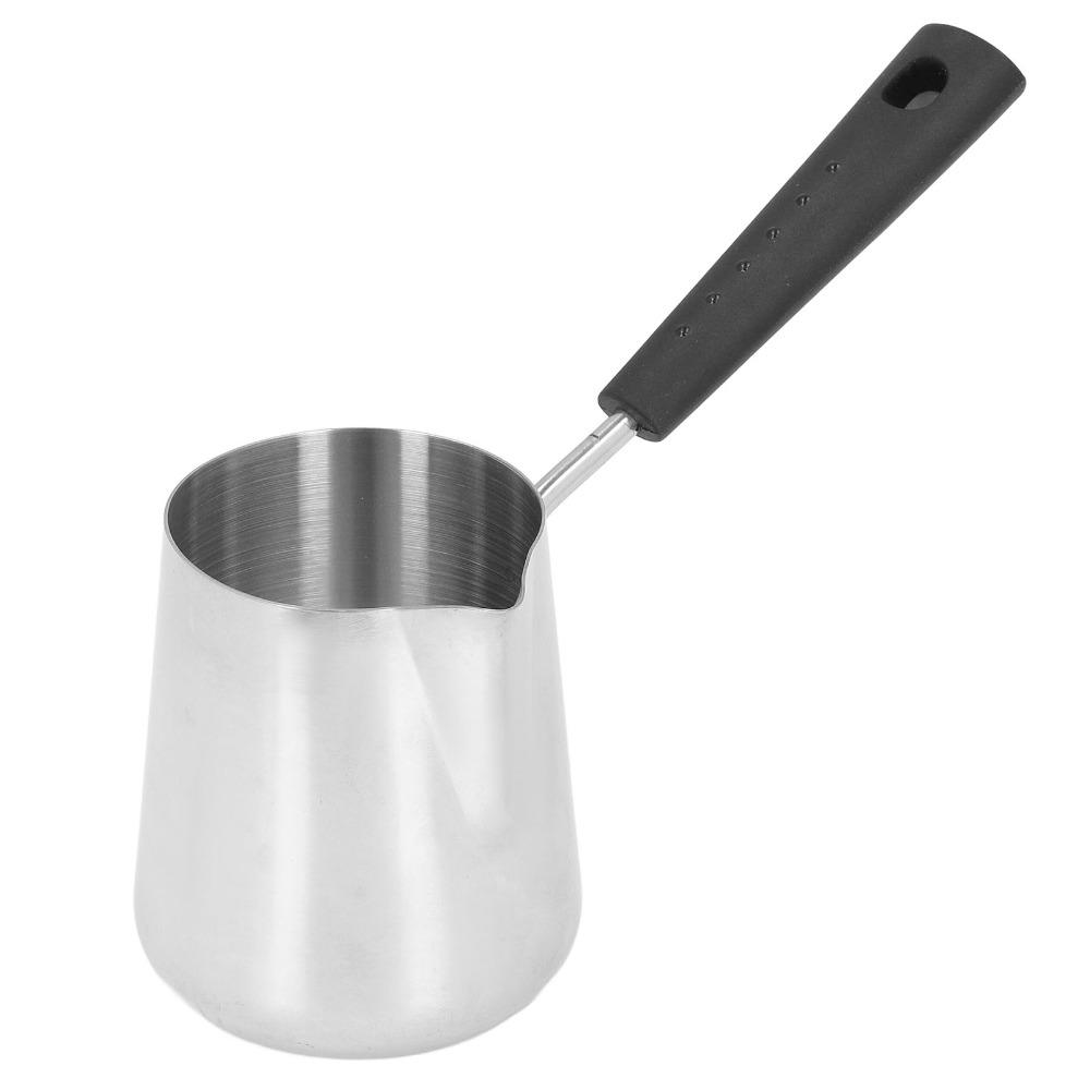 350ml Capacity Butter Warmer Stainless Steel Melting Pot Coffee Warmer  Lattes Preparation