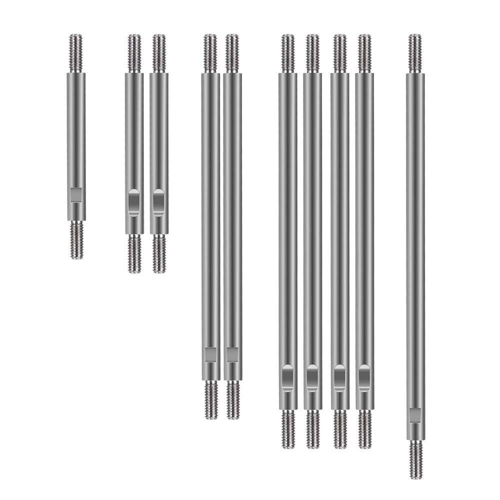 TRZX 1/10 Scale Traxxas TRX-4 RC Crawler Car Stainless Steel Rod Linkage 313mm