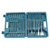 17 Pcs Drill Bits And Chisel SDS Plus Rotary Hammer Bit Masonry Set In Storage Case New