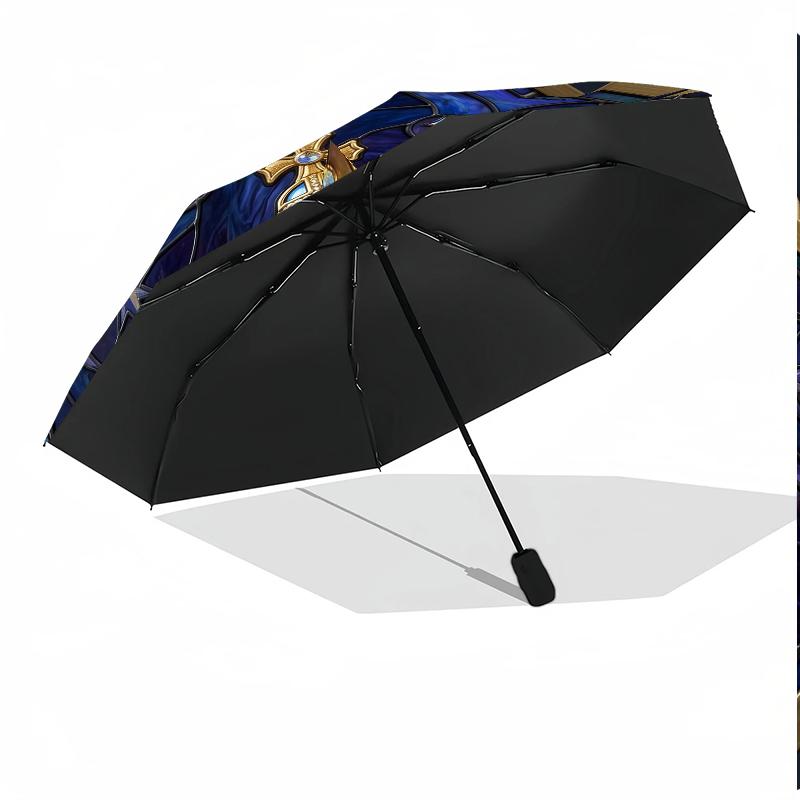 Royal Crown Emblem 8-Frame for Travel, Camping, Casual Lightweight Portable Umbrella, Essential for Every Family Holidays Birthday Gift