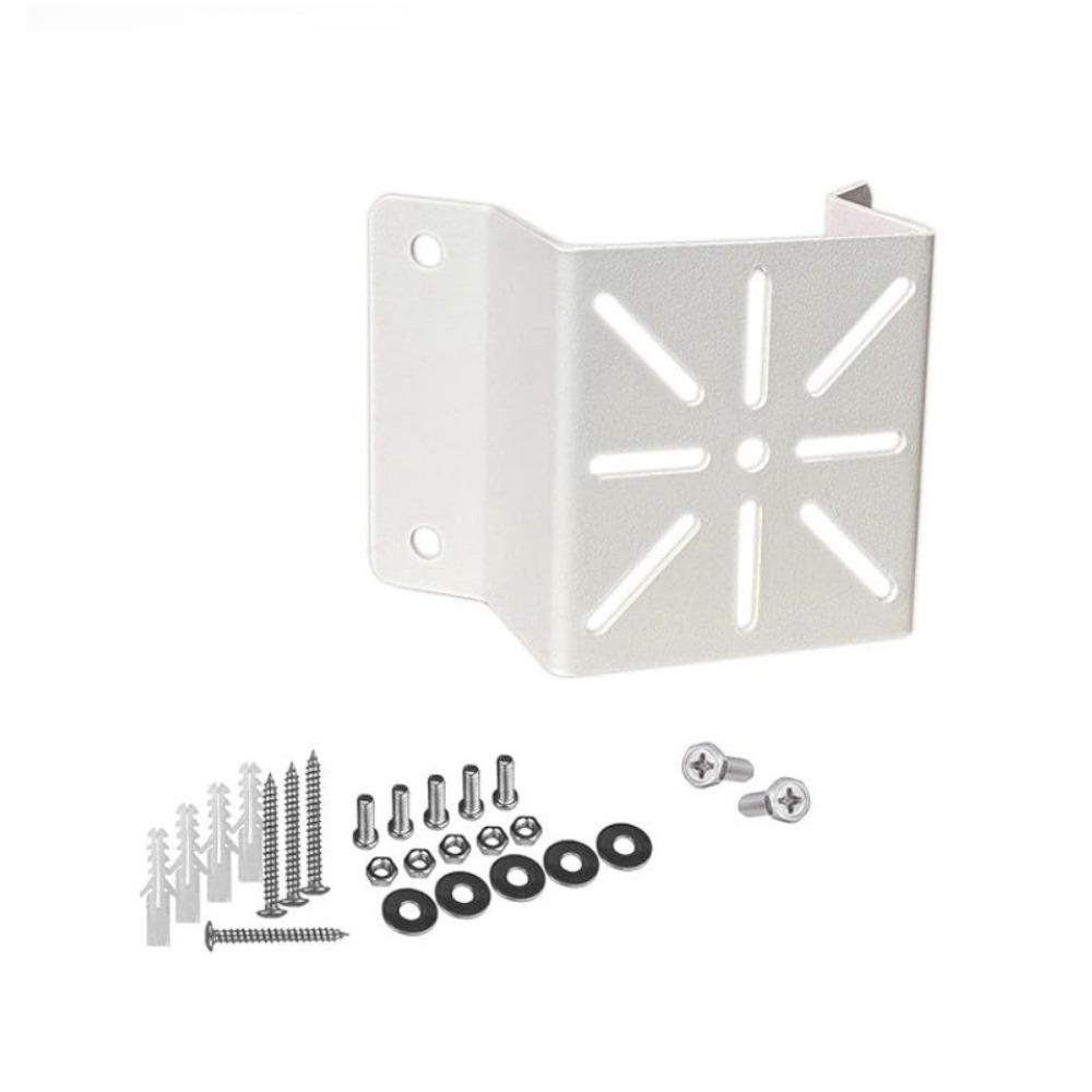 White Corner Mounting Bracket Pole Mount Holder  For CCTV LED Lamp Solar Panels Cameras