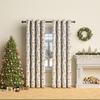 Christmas Snowman Printed Curtains Holiday Living Room Bedroom New Year Blackout Curtains Finished Products