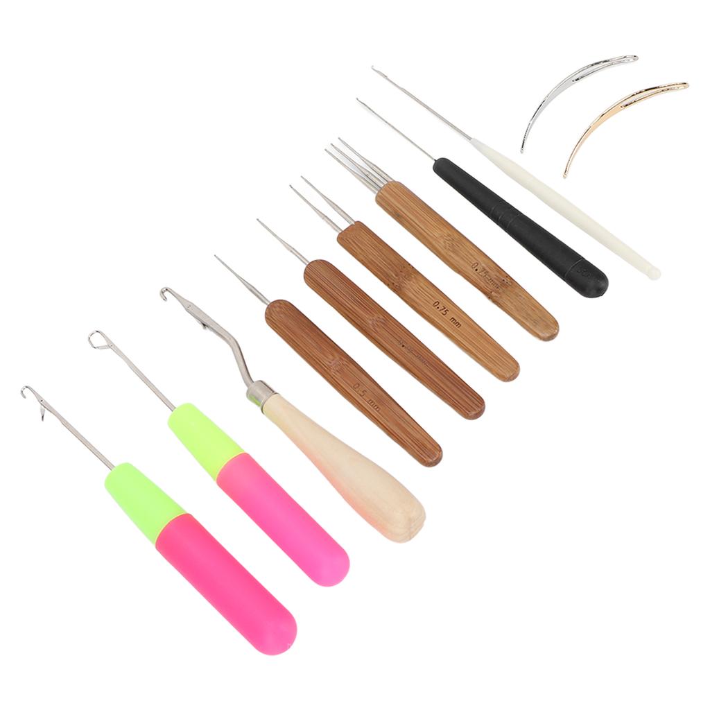 Alloy DIY Dreadlocks Crochet Hook Comfortable Handle Wide Application Crochet Needle
