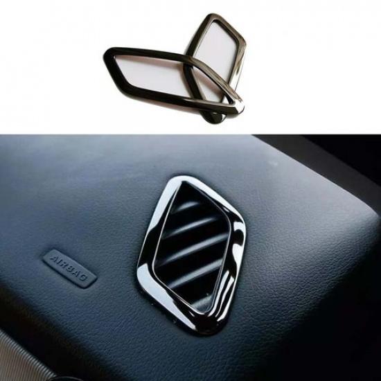 For Benz A-Class W177 -22 Covrs Trim Black Steel Dashboard Side Outlet Vent