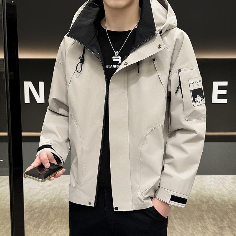 Men's Stylish Windbreaker: Hipster American Outdoor Casual Jacket for Spring & Autumn