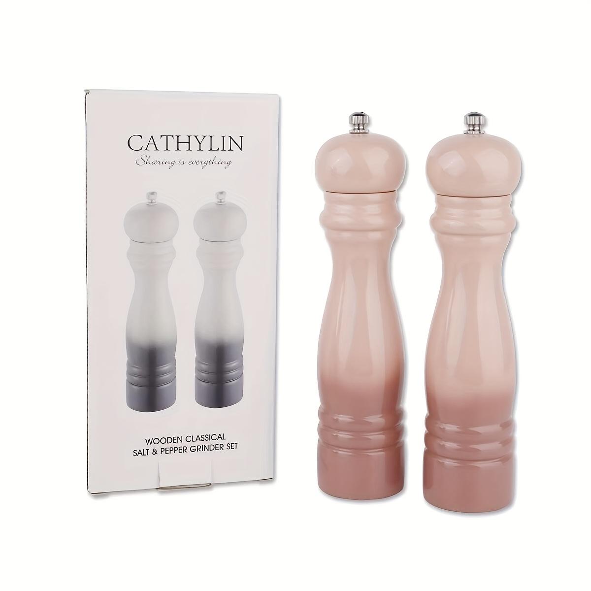 

Набор из 2 мельниц для перца, градиентный дизайн цвета макаронно-розовый розовый