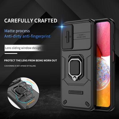 Armor Case For Samsung Galaxy A14 5G 4G Heavy Duty Shockproof Anti-Scratch With Ring Holder Phone Cover