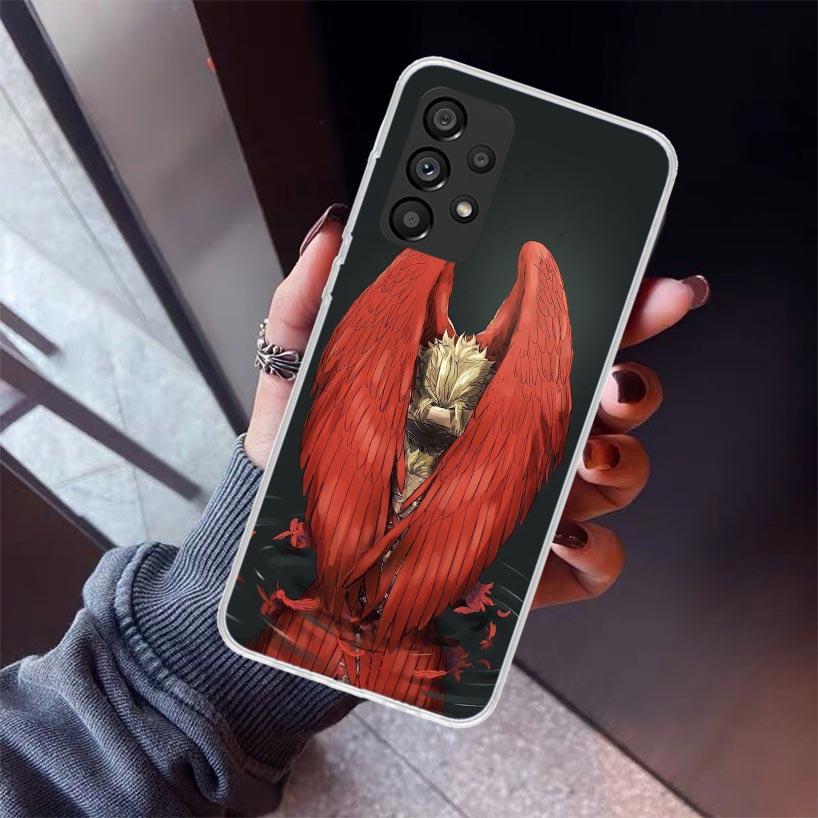 Hawks MHA My Hero A-Academy Phone Case For Samsung Galaxy A17 A57 A37 A16 A26 A36 A56 A15 A25 A35 A55 A14 A13 A54 A53 A34 A24 A3
