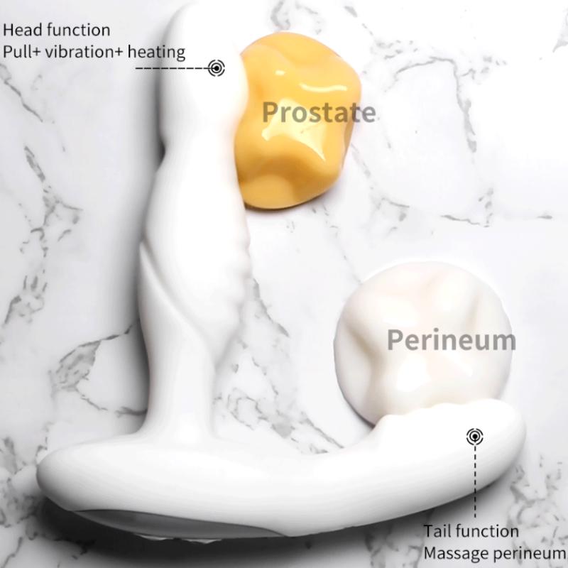 Erwärmung und Ziehen Version Anal Vibrator Finger Prostata Massager Anus Stimulieren Butt Plug Männlicher Masturbator Hinterhof Plug Sex Spielzeug