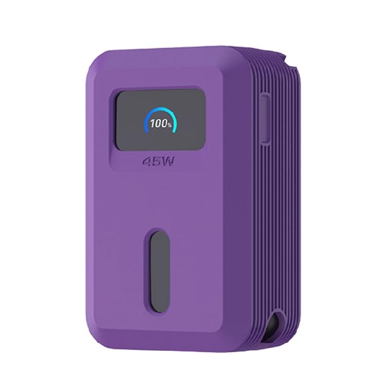 

Mobile Power Protector Case Sleeve for S1 45W 10000MAH Shockproof Cover Housing Silicone Shell Scratchproof Cover фиолетовый