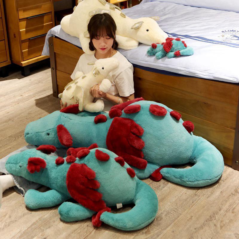 

Jely Plush Toy Sky Dragon & Snow Tiger Collection: Soft Cute Snow, Blue & Pink Dragon Plush Toys - Ideal Gift 30cm (0.15kg)
