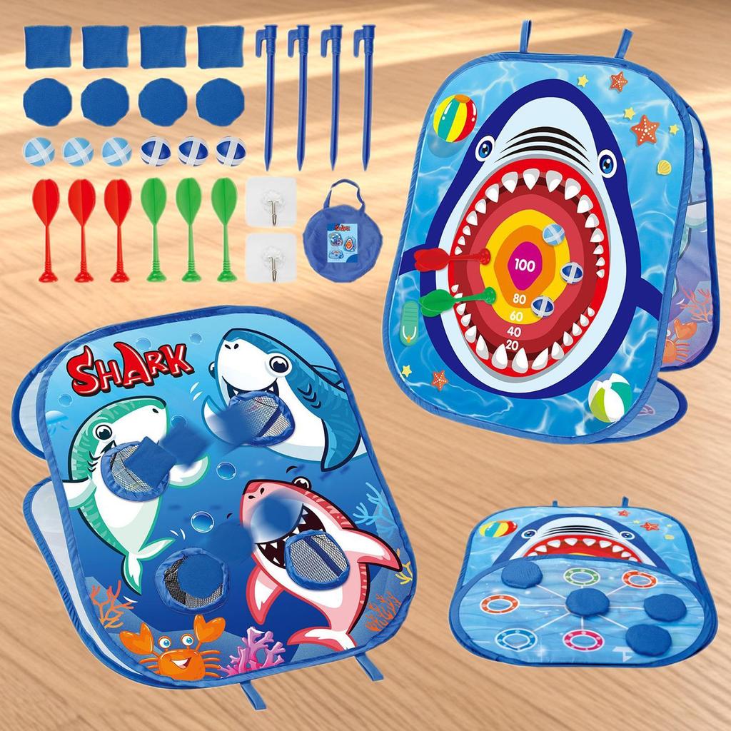 Bean Bag Game Sets Kids Bean Bag Toss Game Interactive Cornhole Board Outdoor Toys For Boy Girls School Camping Birthday
