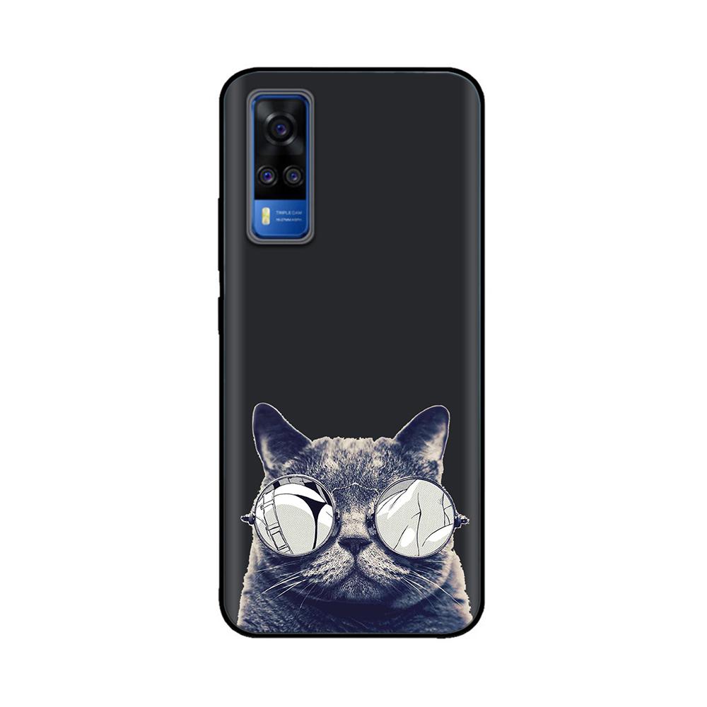 Für vivo Y31 2021 Hülle Weiche Schwarze Silikon Rückabdeckung Fundas Für Vivo Y51a Y51 2020 Dezember V2030 Y 51 VivoY31 V2036 Handyhülle