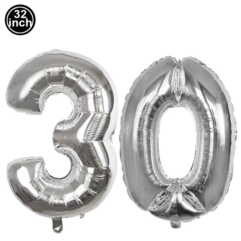 Happy Birthday 30 Year Old Disposable Tableware Black Gold Plate Tablecloth Banner For 30th Birthday Party Decorations Supplies