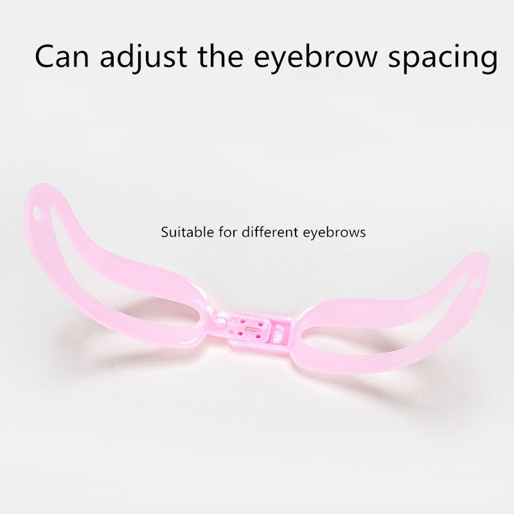 Mode Wiederverwendbar 4 Stile Kosmetik Drosselkarte Augenbrauenschablone Pflege Augenbrauenformer Kit