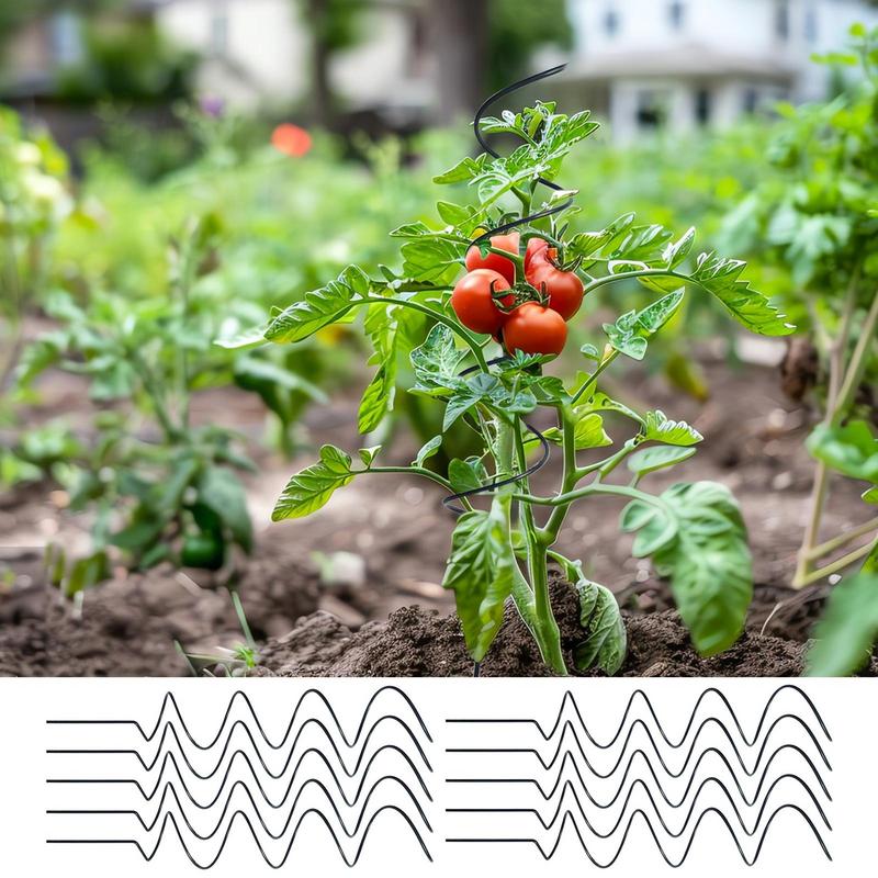 Tomato Twist Metal Tomato Supports Stakes Wind-Resistant Structure Garden Vine Plants Support Sticks For Fruit Vegetables