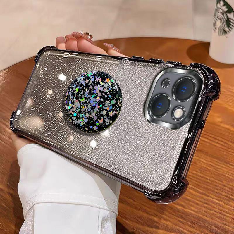 

Роскошный противоударный блестящий держатель для силиконового кольца чехол для Tecno Spark Go 1 20 10 pro с подставкой-держателем Spark go 1&Case & Holder