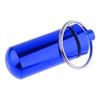 Small Tablets Holder Pill Case First Aid Container with Key Ring Key Chain
