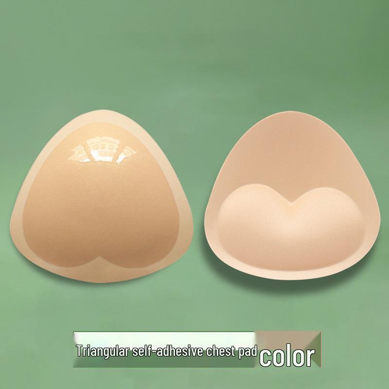 Heart-Shaped Self-Adhesive Push-Up Bikini Inserts - Thickened & Invisible Sponge Breast Pads