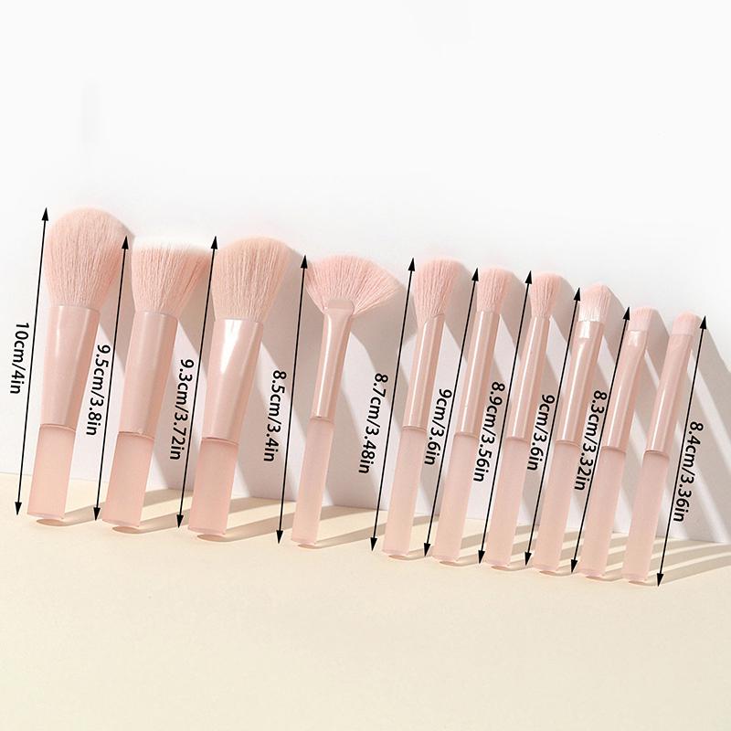 10 Pcs Mini Cherry Blossom Makeup Brush Facial Makeup Makeup Brush Concealer Foundation Eyeshadow Brush Set Travel Makeup Brush