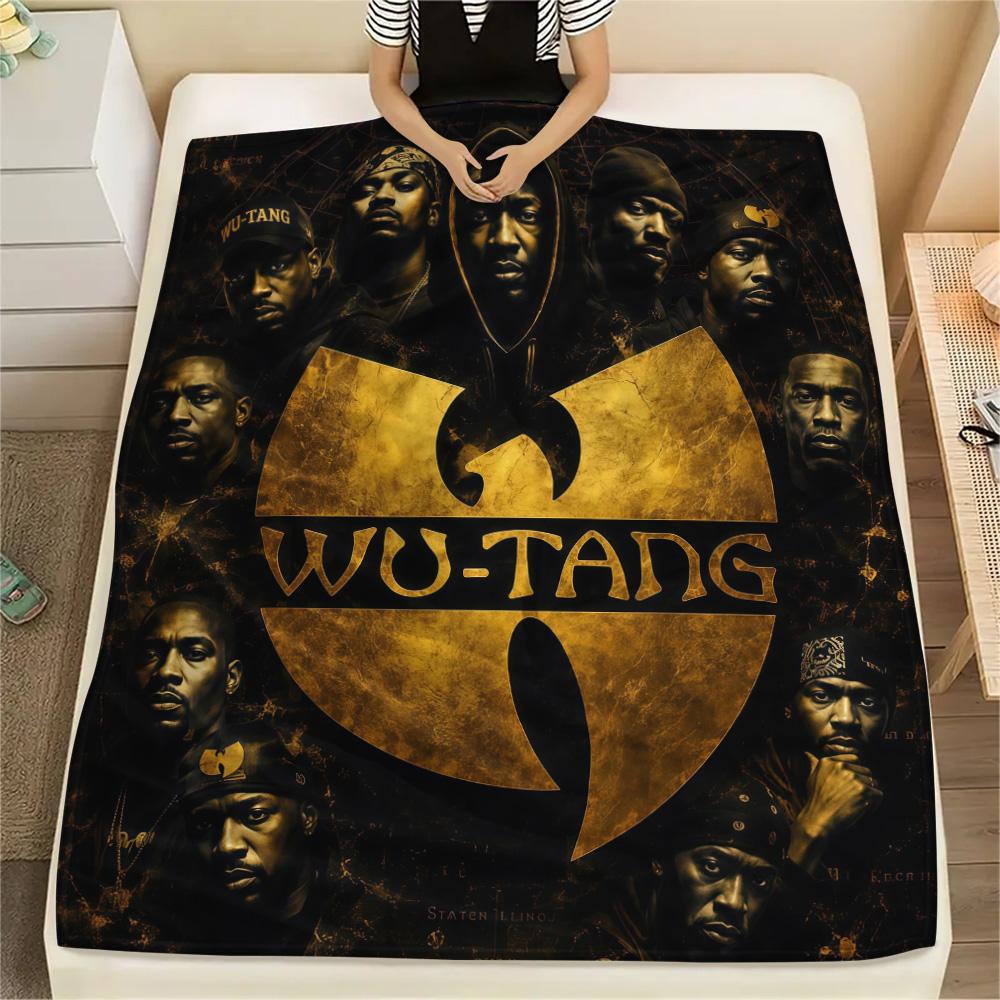 Wu‑Tang Clan Flannel Blanket, High quality Comfortable for All Seasons, Home Decor, Warmth and Comfort