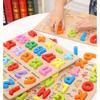 Building Blocks Puzzle for Number & Letter Recognition, Educational Toys, Hand-Grip Board for Children 2 Years and Up.