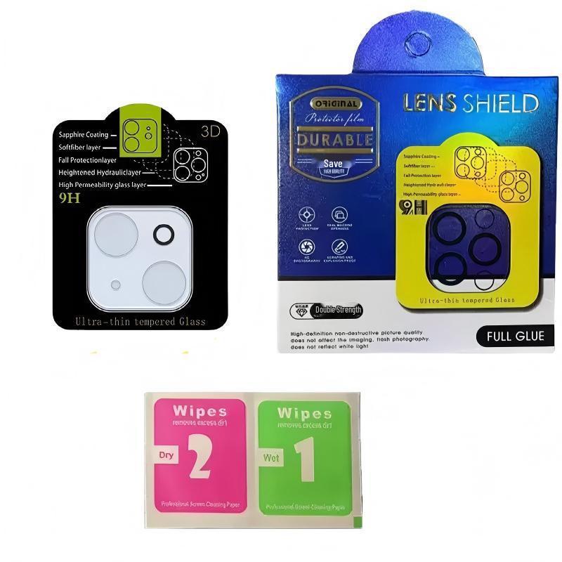 Apple 17 Pro Max 3D Silk Screen Full Coverage Transparent Camera Lens Protector