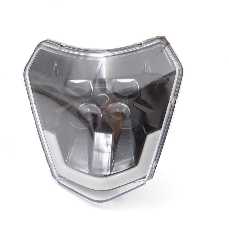 H22 LED Headlight Bulb with E-mark Lens, Daytime Running Light, High/Low Beam for KTM Enduro Motorcycle Modification.