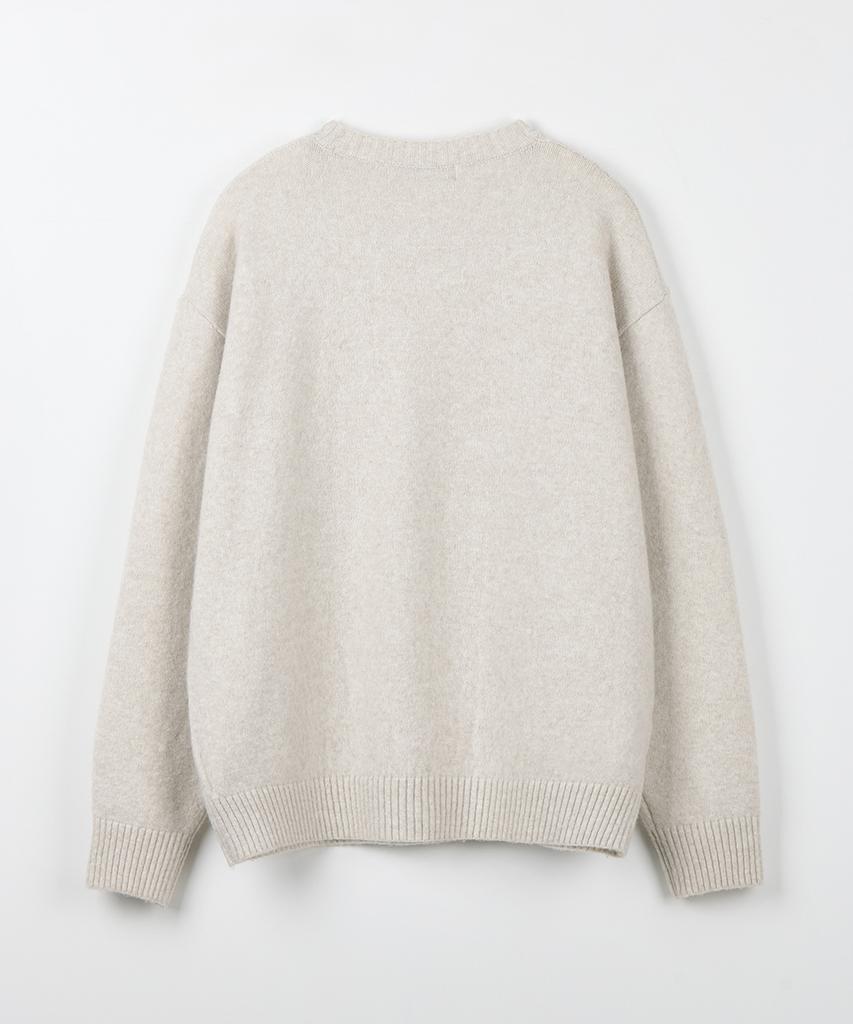 NODU Formal Basic Round Knit [Ivory]