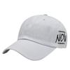 Baseball English CA982 [White Fang] Hat, Cap, Letters, Brim, Stylish, Fashionable, Cool, Men's, Women's, (White)