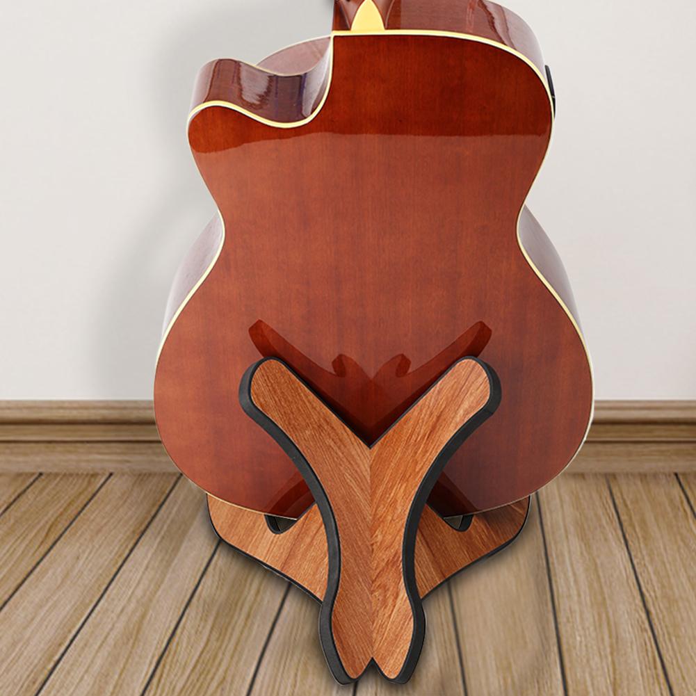 Wooden Guitar Stand Acoustic Guitar Stand Detachable Musical Instrument Stand X-Frame Folding for Guitar Ukulele Violin China Mainland