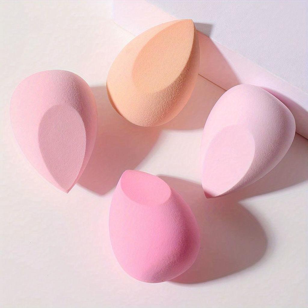 4 Cosmetic Sponge Sets, Cosmetic Egg, Dry and Wet, Cosmetic Sponge for Liquid Foundation, Honey Powder and Foundation Make-up