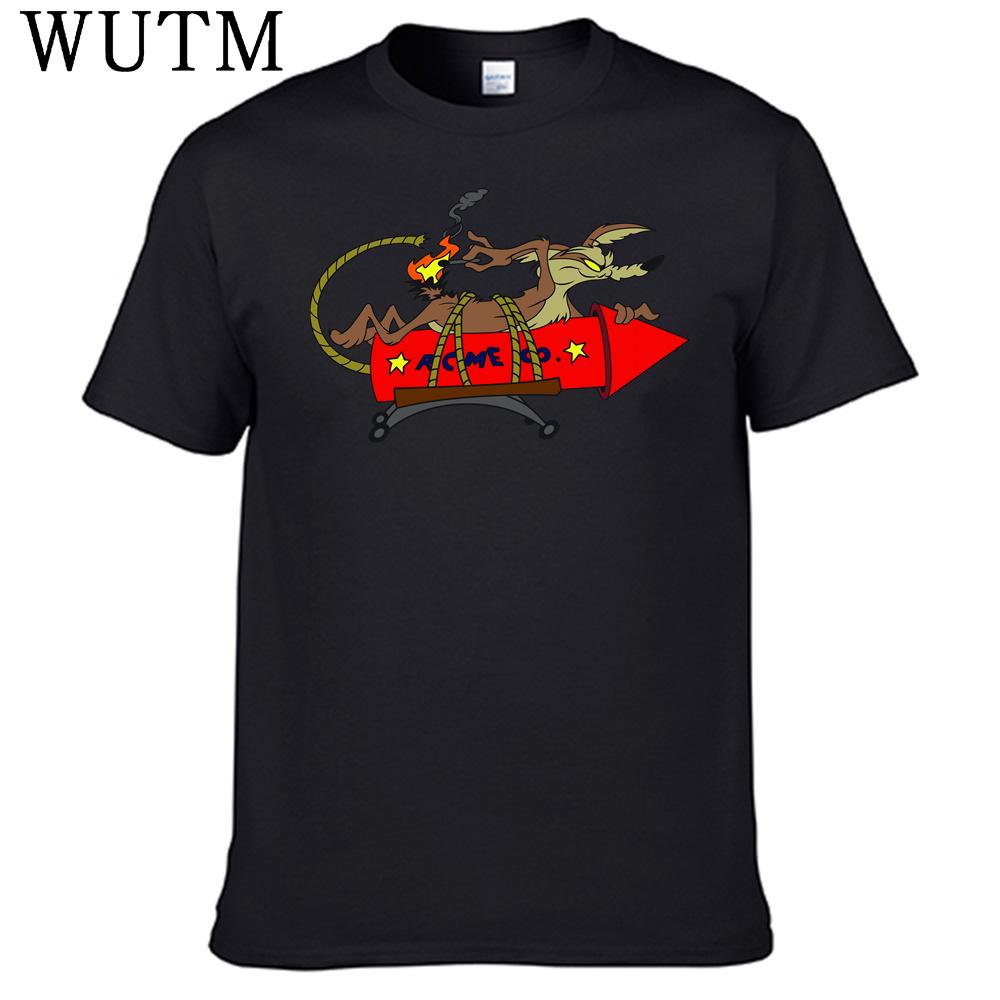 Wile E Coyote T Shirt 100% Cotton Men Shirt