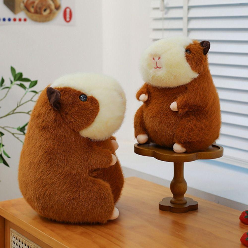 Simulation Capybara Plush Toy Squirrel Capibara Fluffty Doll Christmas Toy