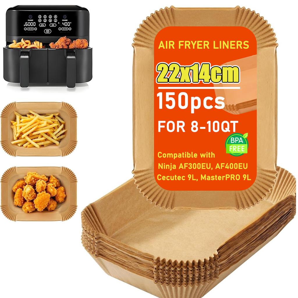 20/22/23cm Air Fryer Paper Liners Disposable Non-stick Oil-proof Baking Paper Liner for Oven Microwave Roasting Baking Accessori