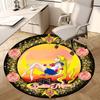 1pc Sailor Moon Artwork Round Carpet, Made of Polyester,Perfect for Decorating Office Chairs, Living Rooms