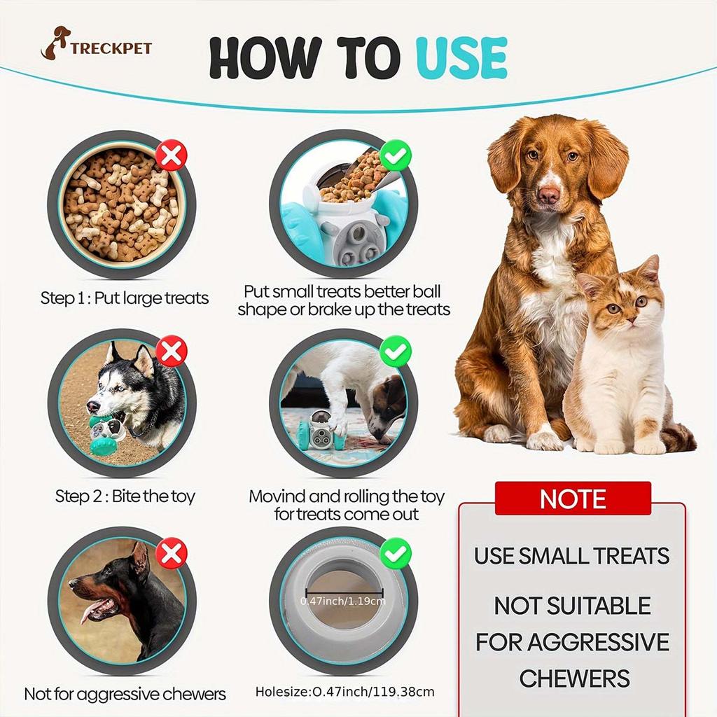 Pet Puzzle Toys Puppy Cats Slow Food Feeder Dispenser Tumbler Interactive Leaking Food Toys IQ Training Accessories For All Dogs