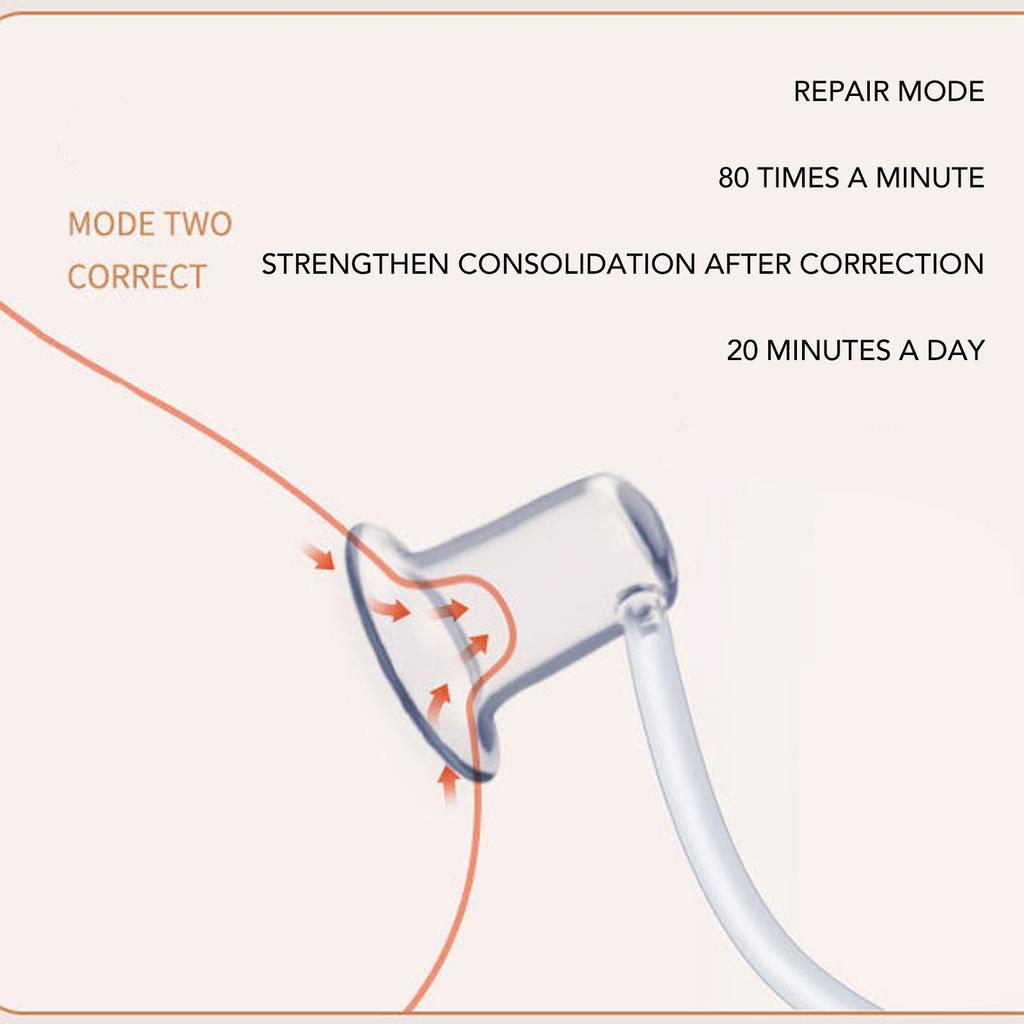 Electric Inverted Nipple Corrector Rechargeable LED Display Low Noise High Power Flat Nipple Puller for Women