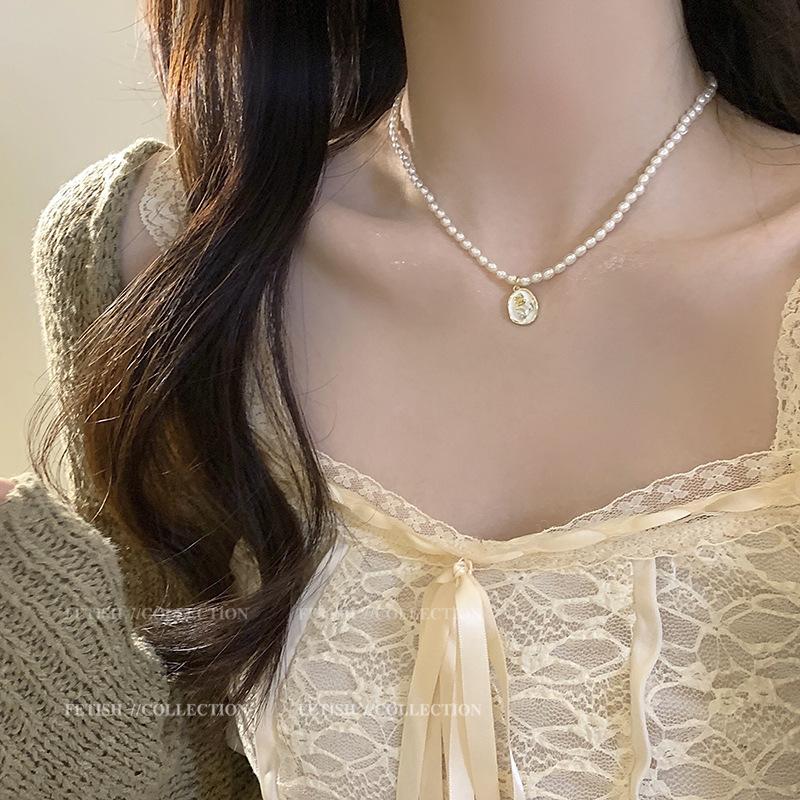 New Chinese Zen Ethnic Style Butterfly Necklace Women'S High Sense Retro Collarbone Chain Sweater Chain Accessories