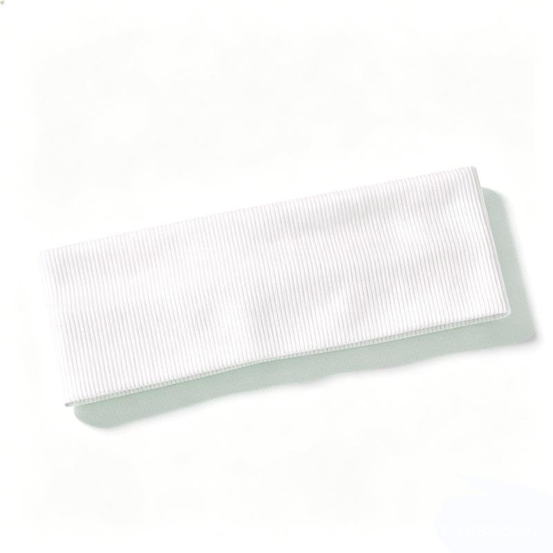 Wide-edged elastic hair band, women's face wash, makeup versatile headband, ribbed sports knitted headgear, headband.