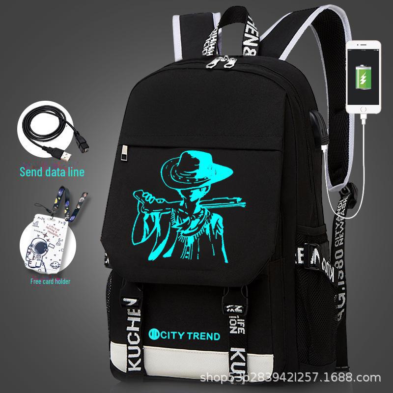 Men's Large Capacity Casual Backpack - Korean Style for High School and Junior High Students