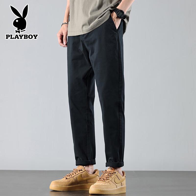 Playboy Men s Slim Fit Tapered Casual Pants 38