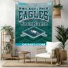 Philadelphia Eagles Custom Your Name Wall Decor Tapestry Art For Pet Memorial Birthdaywedding Party Backdrop Family Gift