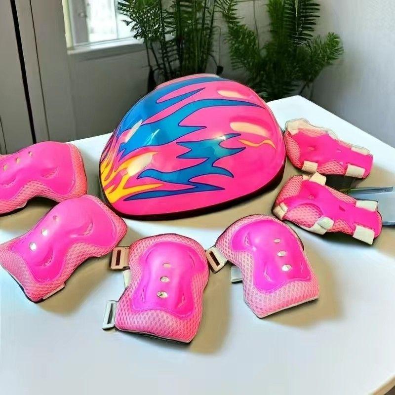 

Детские наколенники для катания на роликовых коньках, защита запястий и защитные костюмы для рук. Детские защитные приспособления для катания на скейтборде, балансир, автомобильные коньки, шлем, защитное снаряжение.