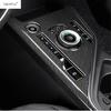Console Centrale Fibre de Carbone Panneau Levier de Vitesse Cadre Multimédia Cache Décoratif Garniture Accessoires Intérieur Pour Kia Niro EV - 2025