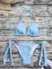 Women's European-American Sexy Cross-Back Bikini Swimsuit